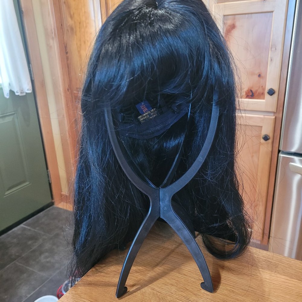 Long Black Wig with full cap